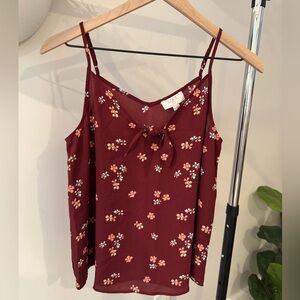 NEW Loft Floral Spaghetti Strap Tank Top